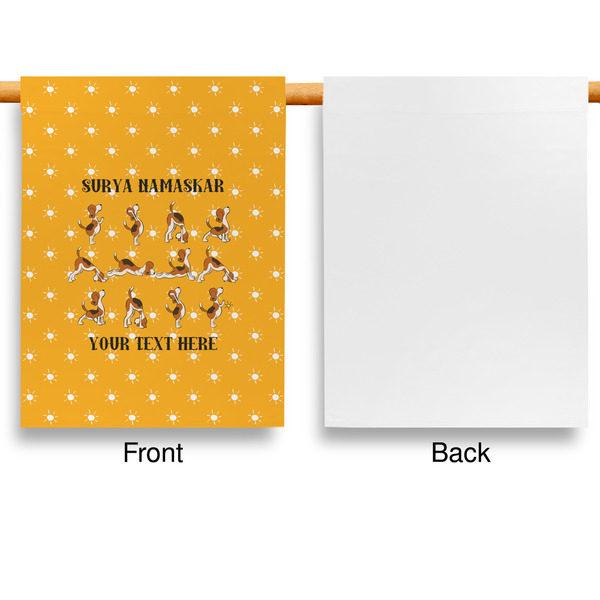 Yoga Dogs Sun Salutations House Flags - Single Sided - APPROVAL