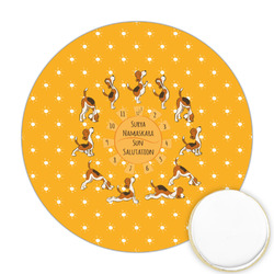 Yoga Dogs Sun Salutations Printed Cookie Topper - Round