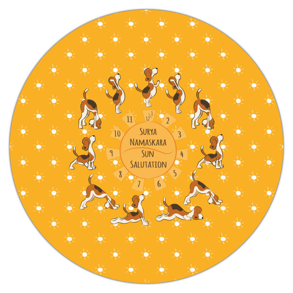Yoga Dogs Sun Salutations Icing Circle - Medium - Single