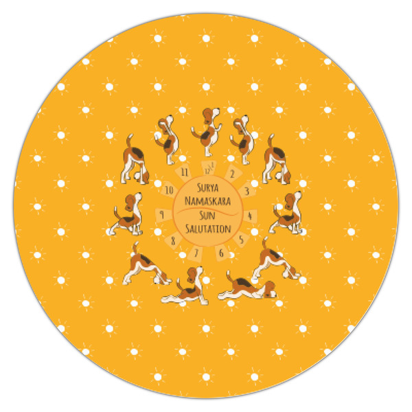 Yoga Dogs Sun Salutations Icing Circle - XSmall - Single