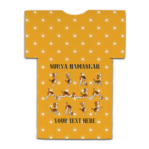 Yoga Dogs Sun Salutations Jersey Bottle Cooler - BACK (flat)