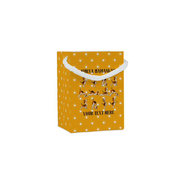 Custom Yoga Dogs Sun Salutations Jewelry Gift Bags (Personalized)