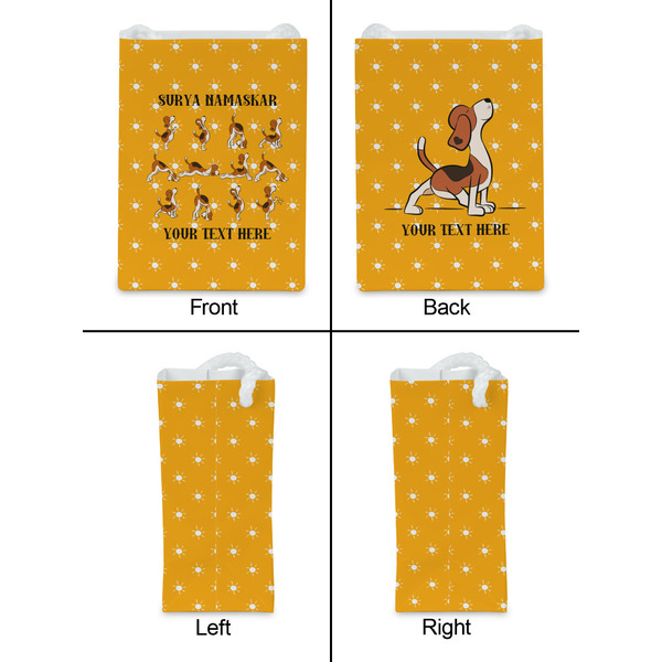 Yoga Dogs Sun Salutations Jewelry Gift Bag - Matte - Approval
