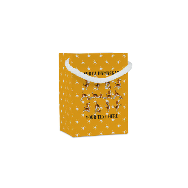 Custom Yoga Dogs Sun Salutations Jewelry Gift Bags - Matte (Personalized)