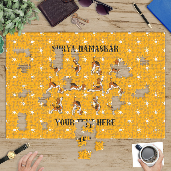Yoga Dogs Sun Salutations Jigsaw Puzzle 1014 Piece - In Context