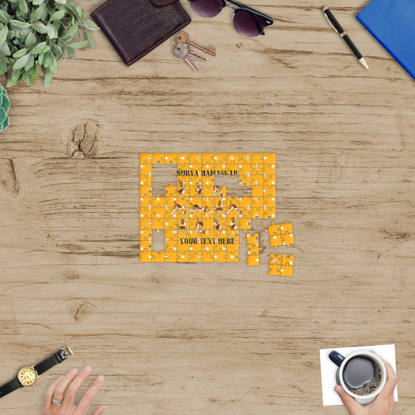 Yoga Dogs Sun Salutations Jigsaw Puzzle 110 Piece - In Context