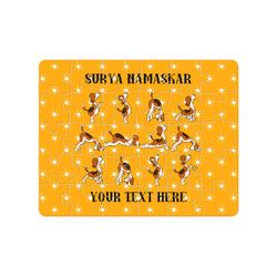 Yoga Dogs Sun Salutations Jigsaw Puzzles (Personalized)