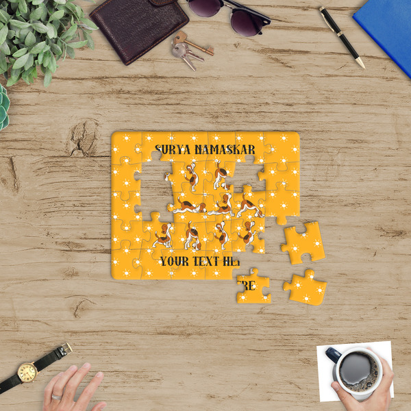 Yoga Dogs Sun Salutations Jigsaw Puzzle 30 Piece - In Context