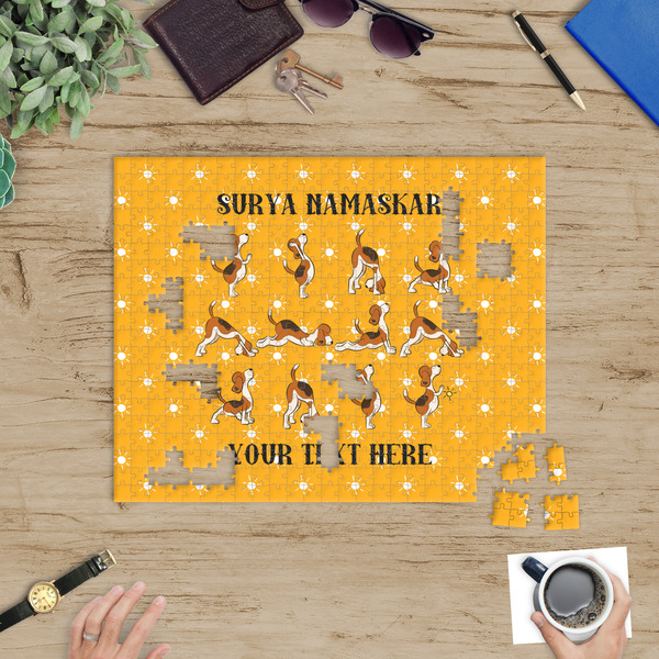 Yoga Dogs Sun Salutations Jigsaw Puzzle 500 Piece - In Context
