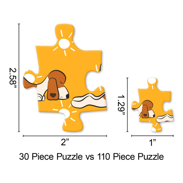 Yoga Dogs Sun Salutations Jigsaw Puzzle - Piece Comparison
