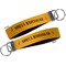 Yoga Dogs Sun Salutations Key-chain - Metal and Nylon - Front and Back
