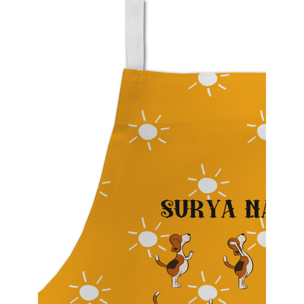 Yoga Dogs Sun Salutations Kid's Aprons - Detail
