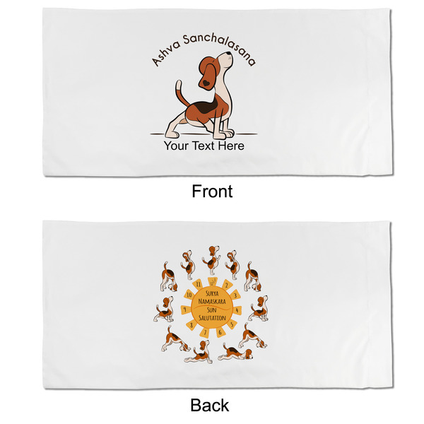 Yoga Dogs Sun Salutations King Pillow Case - APPROVAL (partial print)
