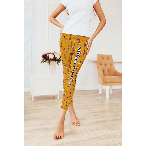 Yoga Dogs Sun Salutations Ladies Leggings - LIFESTYLE 2