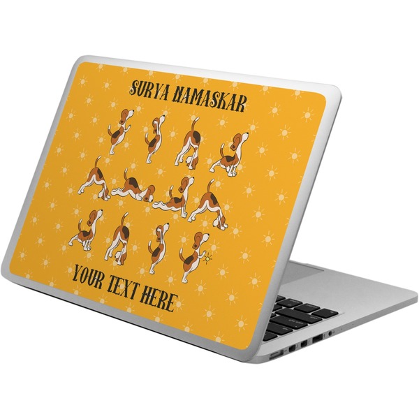 Custom Yoga Dogs Sun Salutations Laptop Skin - Custom Sized (Personalized)