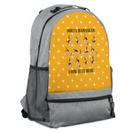 Yoga Dogs Sun Salutations Backpack - Grey (Personalized)