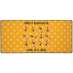 Yoga Dogs Sun Salutations 3XL Gaming Mouse Pad - 35" x 16" (Personalized)