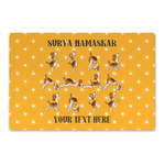 Yoga Dogs Sun Salutations Large Rectangle Car Magnet (Personalized)
