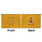 Yoga Dogs Sun Salutations Large Zipper Pouch Approval (Front and Back)