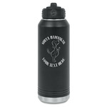 Yoga Dogs Sun Salutations Water Bottles - Laser Engraved - Front & Back (Personalized)