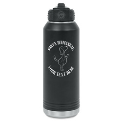 Yoga Dogs Sun Salutations Water Bottle - Laser Engraved - Front (Personalized)