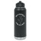 Yoga Dogs Sun Salutations Laser Engraved Water Bottles - Front View