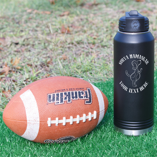 Yoga Dogs Sun Salutations Laser Engraved Water Bottles - In Context