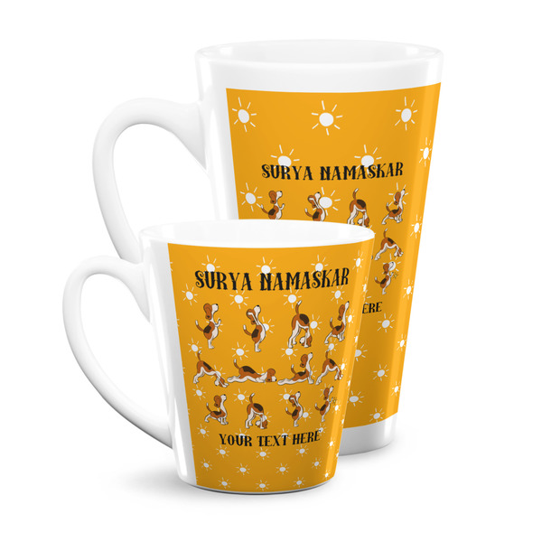 Yoga Dogs Sun Salutations Latte Mugs Main