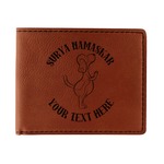 Yoga Dogs Sun Salutations Leatherette Bifold Wallet (Personalized)