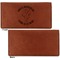 Yoga Dogs Sun Salutations Leather Checkbook Holder Front and Back Single Sided - Apvl