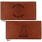 Yoga Dogs Sun Salutations Leather Checkbook Holder Front and Back
