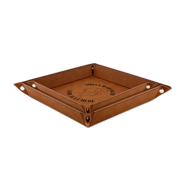 Yoga Dogs Sun Salutations Leather Valet Trays - PARENT MAIN (both trays)