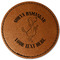 Yoga Dogs Sun Salutations Faux Leather Iron On Patch - Round (Personalized)
