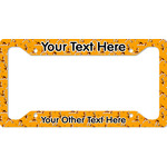 Yoga Dogs Sun Salutations License Plate Frame (Personalized)