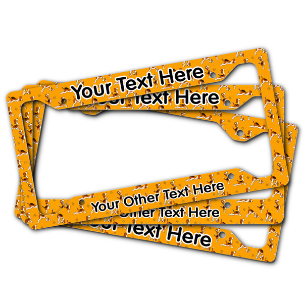 Yoga Dogs Sun Salutations License Plate Frames - (PARENT MAIN)
