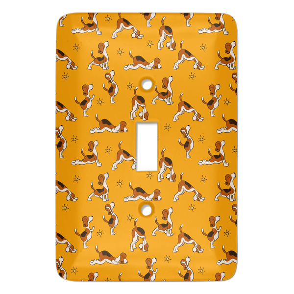 Custom Yoga Dogs Sun Salutations Light Switch Cover