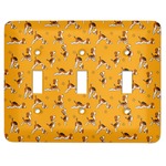 Yoga Dogs Sun Salutations Light Switch Cover (3 Toggle Plate)