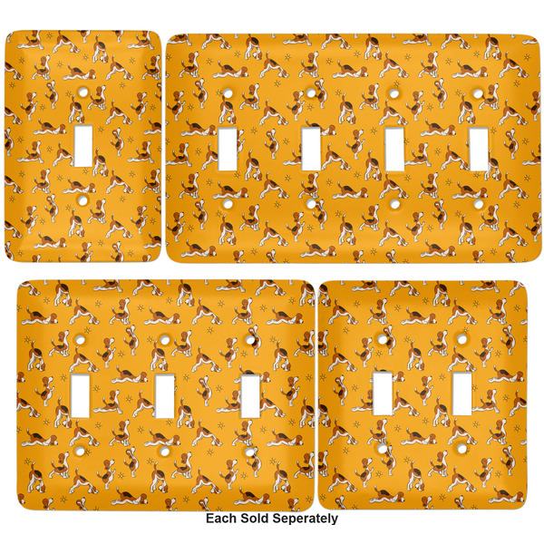 Yoga Dogs Sun Salutations Light Switch Covers all sizes