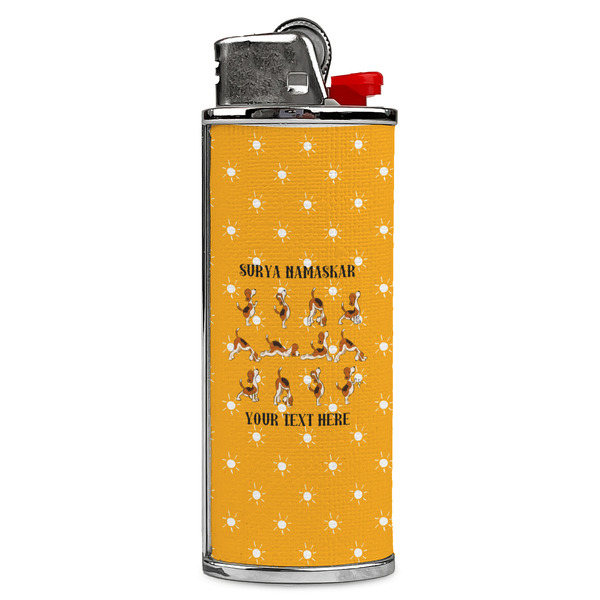 Custom Yoga Dogs Sun Salutations Case for BIC Lighters (Personalized)