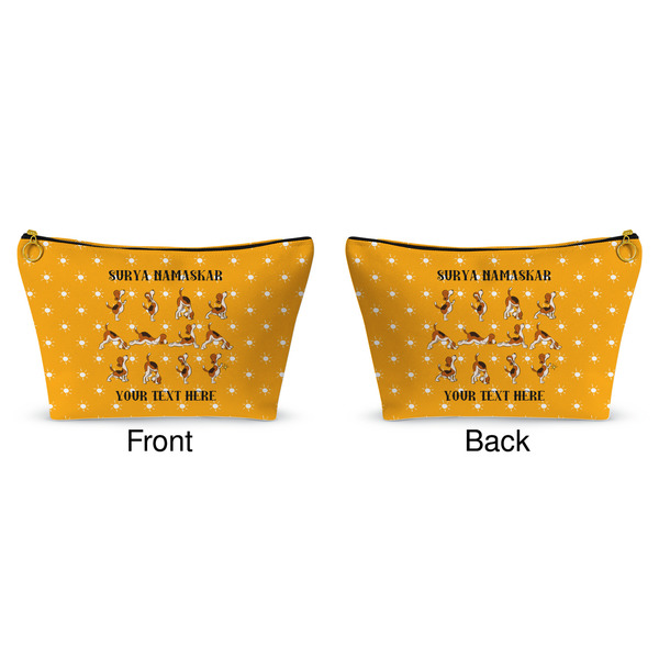 Yoga Dogs Sun Salutations Makeup Bag (Front and Back)
