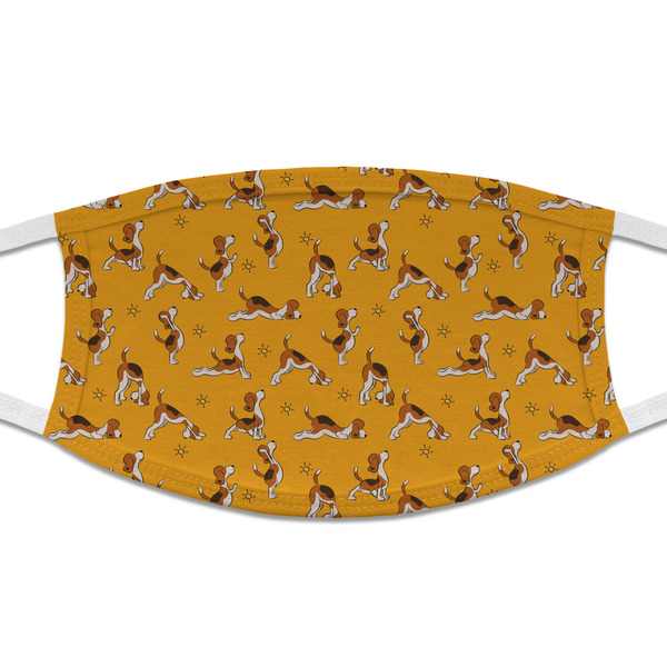 Custom Yoga Dogs Sun Salutations Cloth Face Mask (T-Shirt Fabric)