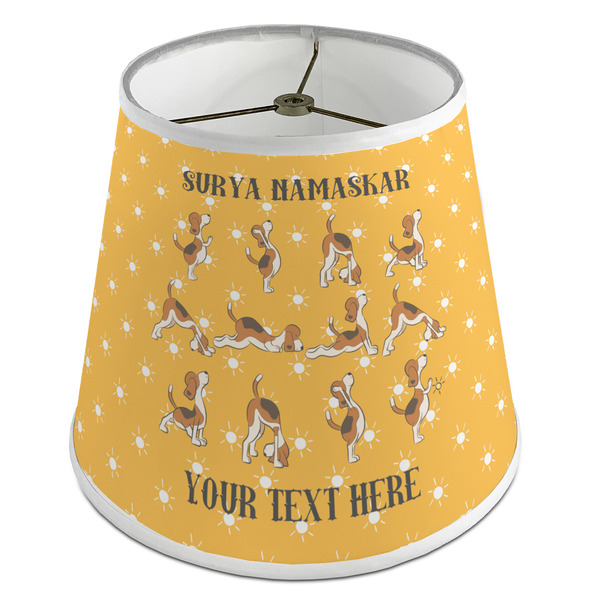 Custom Yoga Dogs Sun Salutations Empire Lamp Shade (Personalized)