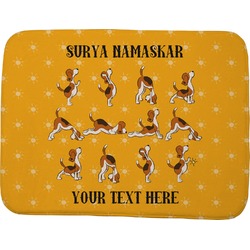 Yoga Dogs Sun Salutations Memory Foam Bath Mat - 48"x36" (Personalized)