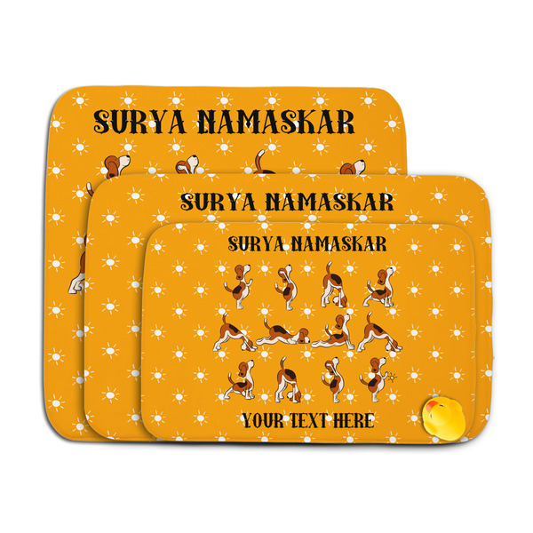 Yoga Dogs Sun Salutations Memory Foam Bath Mat - MAIN PARENT
