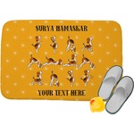 Yoga Dogs Sun Salutations Memory Foam Bath Mat (Personalized)