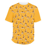 Yoga Dogs Sun Salutations Men's Crew T-Shirt (Personalized)