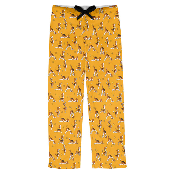 Custom Yoga Dogs Sun Salutations Mens Pajama Pants - XL