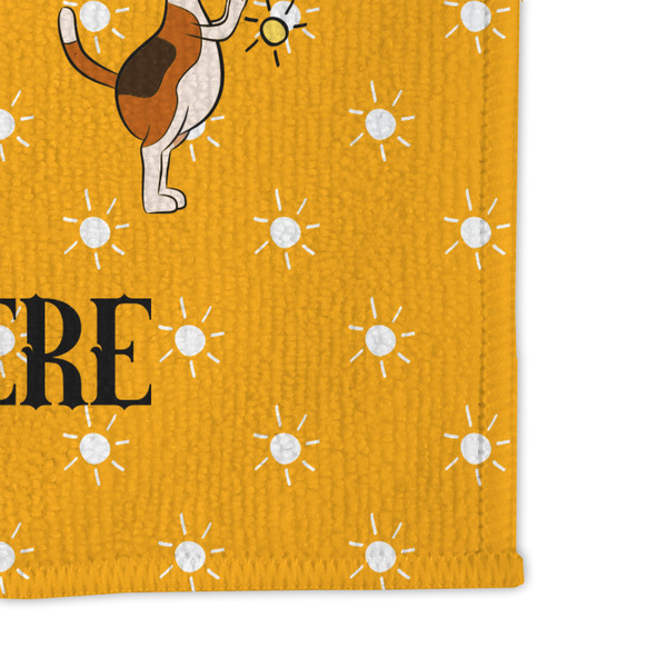 Yoga Dogs Sun Salutations Microfiber Dish Rag - DETAIL
