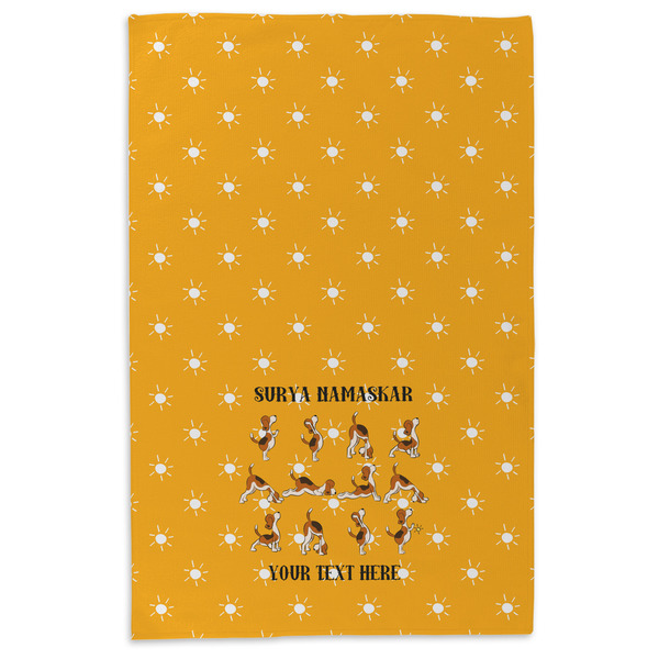 Yoga Dogs Sun Salutations Microfiber Dish Towel - APPROVAL