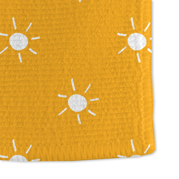 Yoga Dogs Sun Salutations Microfiber Dish Towel - DETAIL